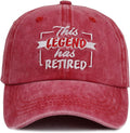 KKMKSHHG Funny Retirement Gifts for Men and Women, This Legend Has Retired Baseball Cap