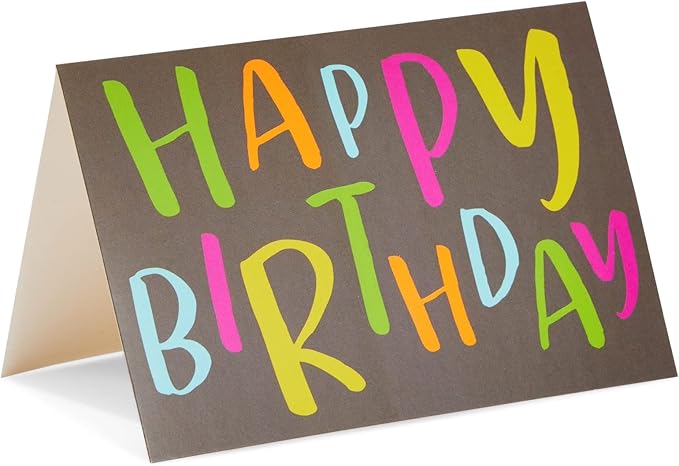 144 Pack Birthday Cards Bulk with Envelopes, 36 Colorful Designs for Adults and Kids, 10x15 cm