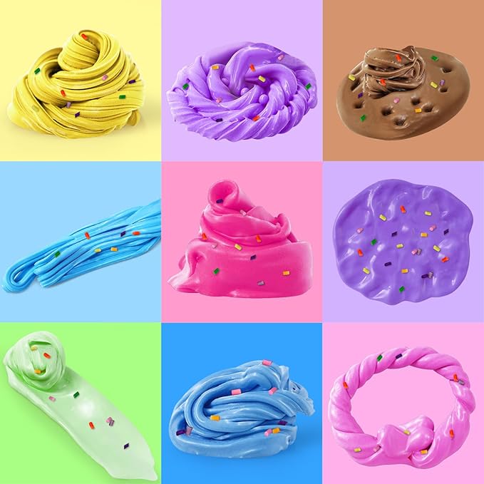 50 Pack Butter Slime Kit for Kids, Slime Toys for Boys & Girls, Scented DIY Slime Toy for Party Favor, Soft and Non-Sticky, Birthday Easter Gifts Prize for Girl Boys Kids 6 7 8 9 10 11 12