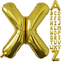 Letter Balloons Gold Party Balloon - 40 Inch Large Gold Letter X Balloon, Letter Balloon Birthday Decorations, Balloon for Women Men Anniversary Party Decorations Supplies