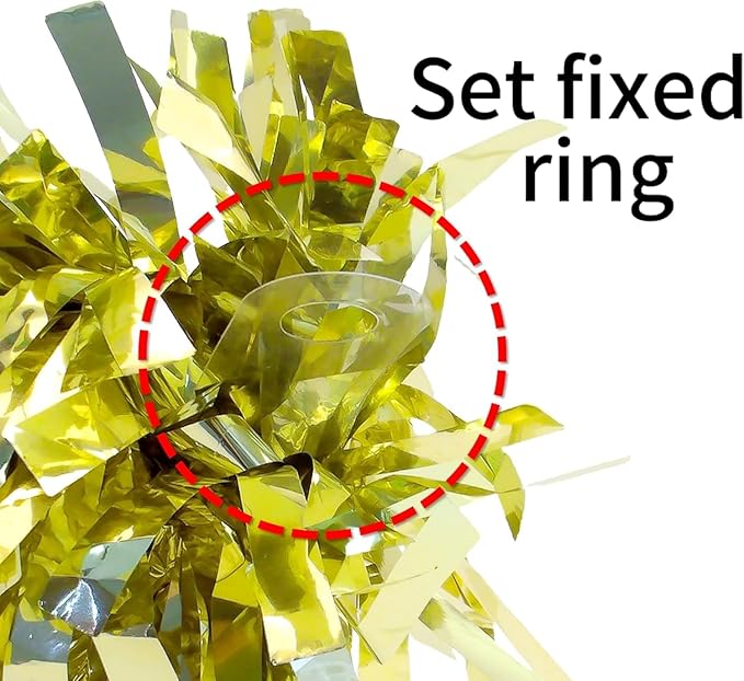 Aluminum Foil Balloon Weights for Parties (12 pcs) - 0.31lb (140g) Each - Premium Balloon Anchors for Birthday, Wedding, Dinner, Indoor & Outdoor Decorations(Light Gold 12pcs)