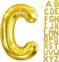 40 Inch Letter Foil Balloons Gold for Graduation, Birthday, Wedding Decorations Jumbo Photo Backdrops Big Alphabet C