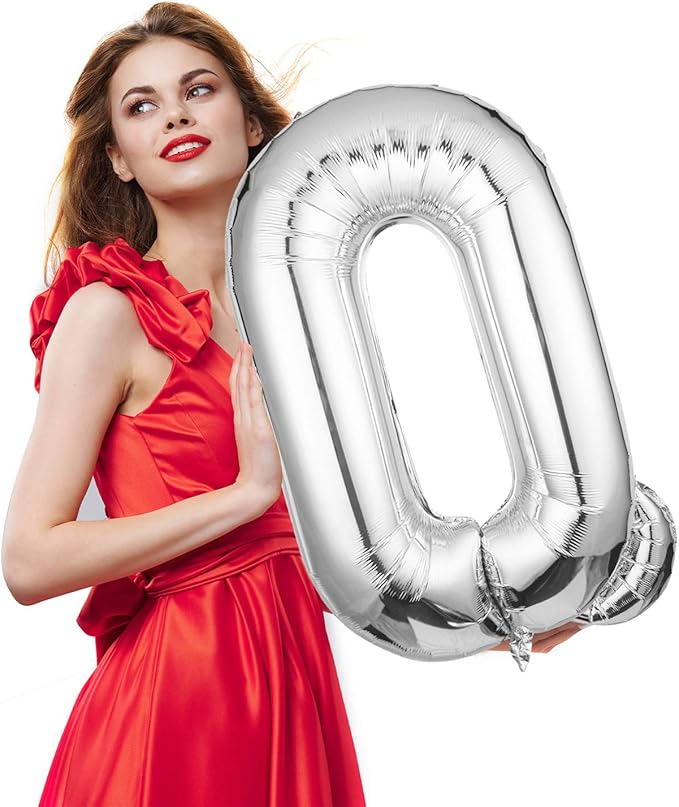 Letter Balloons 40 Inch, Single Silver Letter Z Balloons Aluminum Hanging Foil Film Balloon for Baby Shower, Wedding Anniversary, Graduation, Birthday Party Decoration