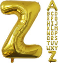 Letter Balloons Gold Party Balloon - 40 Inch Large Gold Letter Z Balloon, Letter Balloon Birthday Decorations, Balloon for Women Men Anniversary Party Decorations Supplies