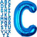 40Inch Blue Letter C Balloon Foil Helium Letter Balloons A-Z Giant Large Mylar Big Party Balloon for Birthday Party Decorations