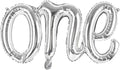 Silver One Balloons for 1St Birthday, 1 Year Old Balloon Birthday Decorations for Boys Girls, Giant Birthday Number One Balloons