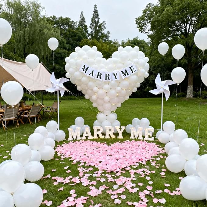 450 Pack White Balloons 12 Inch White Latex Balloon bulk - for Birthdays, Weddings, Baby Showers, Christmas, New Year & All Party Events