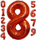 40 Inch Large Red Number Celebration and Decoration Balloon for Birthday Parties, Graduations, Anniversaries, Weddings, Photo Shoots, Special Events - Helium Foil Mylar (Red Number 8)
