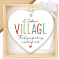 HEXMOZ Teacher Appreciation Gifts - Thank You Gifts for Women Men - Nurses Week Gift - Appreciation Gift for Teacher Nurse Coworker Daycare Provider Nanny Babysitter - It Takes a Village Ornament
