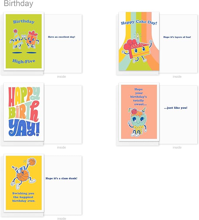 American Greetings 10-Count Kids Birthday Card Bundle with Envelopes