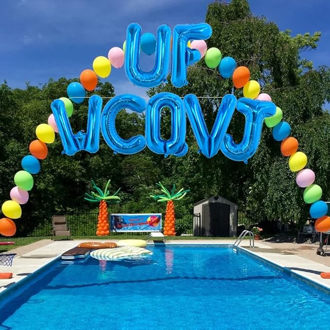 TONIFUL 40 Inch Giant Blue Letter C Balloons - Foil Mylar Big Alphabet Balloons for 2026 Graduation Birthday Party, Anniversary & New Year