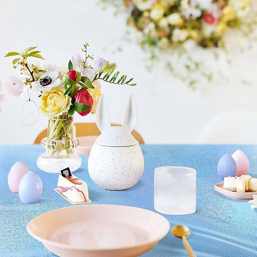 1 Pack Light Blue Iridescent Plastic Tablecloth Disposable 54 × 108 Inch Glitter Holographic Foil Table Cloth Plastic Laser Rectangle Table Cover for Birthday Wedding Disco Party