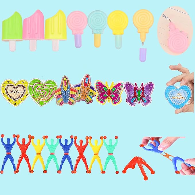 132 Pcs Party Favors Toys for Kids 4-8, Easter Egg Fillers, Assortment Treasure Box Toys for Classroom Prizes,Goodie Bags Stuffers, Pinata Fillers Bulks Small Toys Carnival Prizes