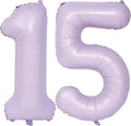 40 In Matte Purple Number Balloons Helium Foil Mylar Balloon Birthday Party banquet Decoration Digital 15