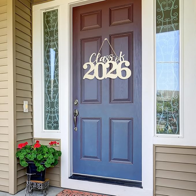 2026 Graduation Decorations Class of 2026 Wooden Sign 2026 Wood Cutout Ornament Graduation Photo Booth Prop Changing The Color by Yourself Wood Sign
