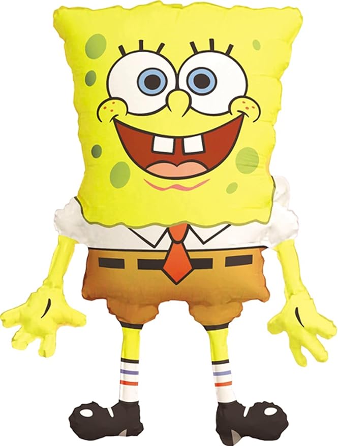 Spongebob's Birthday Party Supplies 7pc Foil Balloon Bouquet Decorations