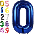 40 Inch Balloons Number, Navy Blue Balloons for Birthday Party Decoration, Foil Number 0 Ballon for 0, 10, 20, 100, 2026 Celebration, Birthday, Baby Shower, Anniversary Decor