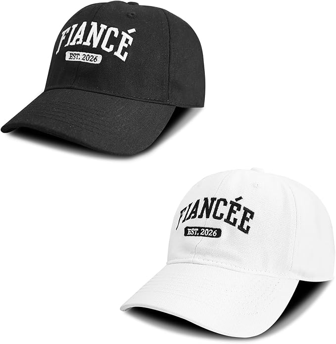 Embroidered Baseball Cap Women Men Engagement Anniversary Honeymoon Wedding Gifts Newlyweds Couples Adjustable Hats