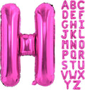 40 Inch Large Hot Pink Letter H Balloons Alphabet H Letter Balloons Foil Mylar Letter A Balloons for Birthday Party Anniversary New Year Graduation Wedding