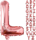 Lovoir 40 Inch Large Rose Gold Letter L Balloons Big Size Jumbo Mylar Foil Helium Balloon for Birthday Party Celebration Decorations Alphabet Rose Gold L