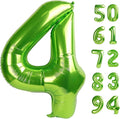 Light Green 4 Balloon, Number Balloons 40 Inch, 4th Birthday Decorations for Girls Four Large Numbers for Party Decor, Number 4 Balloon