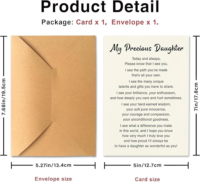 Birthday Daughter Card, Birthday card daughter adult, Daughter Birthday Card, Birthday Gift from Mom | Dad