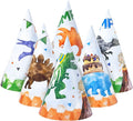 WERNNSAI Birthday Party Hats - 12 Pcs Birthday Party Supplies Cone Hat Headbands Colorful Paper Party Hats for Kids