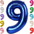 40 Inch Navy Blue Numbers 9 Balloon, Balloons Decorations for 9 19 90 Birthday Party, Engagement, Wedding, Graduations, Photo Shoot Supplies