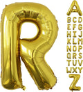 Letter Balloons Gold Party Balloon - 40 Inch Large Gold Letter R Balloon, Letter Balloon Birthday Decorations, Balloon for Women Men Anniversary Party Decorations Supplies