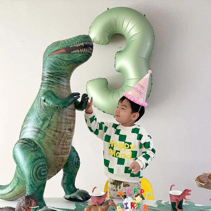 40" Olive green Number Balloons Helium Foil Mylar Balloon Birthday Party banquet Decoration Digital 3