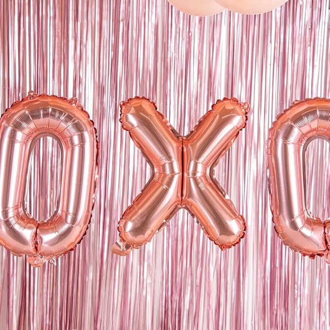 Restaurantware-Balloonify 16 Inch Letter Balloon, 1 Alphabet Party Balloon - Letter X, Self-Sealing, Rose Gold Foil Mylar Finish, Hanging Loop, Decoration For Birthday, Wedding, Or Graduation