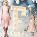 Ledido 4FT Marquee Light Up Letters F, Easy to Assemble Marquee Letters 4 Feet Tall for Indoor & Outdoor Events, Large Lighted Letter for Birthday Graduation Baby Shower Anniversary Party Decorations