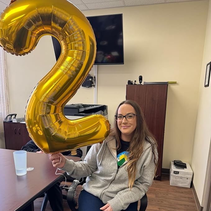 Gold Number 9 Balloon 40 Inch, 9 Balloon Number, 9th Birthday Decorations, Gold Party Supplies for Boys Girls