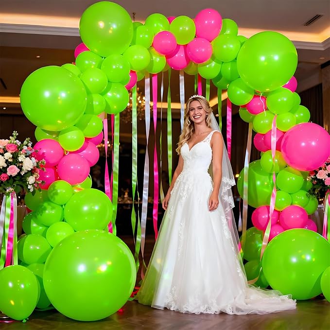 KAWKALSH Light Green Balloon Arch Kit 111Pcs 18 12 5 Inch Latex Party Balloons Garland for Birthday Baby Shower Wedding Engagement Anniversary
