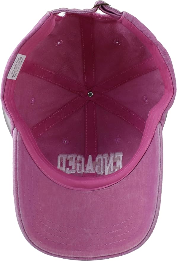 Engaged Est 2026 Hat for Women Men, Adjustable Embroidered Cotton Newlyweds Couples Baseball Cap
