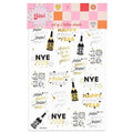 xo, Fetti New Year's Eve Party Supplies Tattoos - 40 Gold and Silver Foil Styles | NYE Party Favors, Disco Celebration Decorations, NYE 2026 Decor