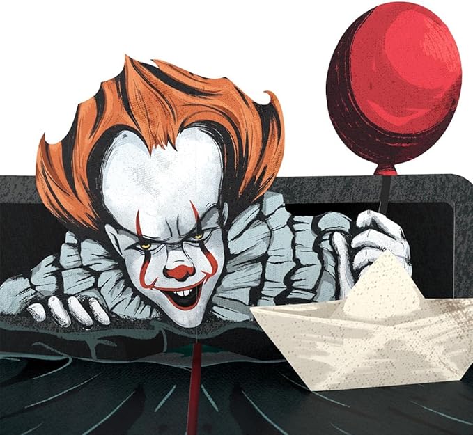 Lovepop Happy Birthday Pop-Up Card for Her and Him- 3D Humor Birthday Greeting Cards for Boys, Girls, Men, Women - Birthday - Pennywise Card - 5" x 7" Blank Note Card & Envelope Included