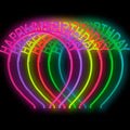 ZIRICHER 6PCS Birthday Girls Headbands, Luminous Crowns For Women Glow In The Dark Girls Headbands Kids Party (6 Colors Per Pack)