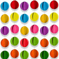 3D Circle Paper Garland 54 Ft | 6 Pc Wall Hanging Colorful Rainbow Streamers | Birthday Party Baby Shower Wedding Christmas New Year Decor | Festival & Holiday Backdrop Decoration | Multicolor
