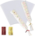 Aegero Cello Cellophane Treat Bags, 200 Pcs 2x10 Inches Clear Cellophane Bags with 200 Twist Ties for Gift Wrapping,Packaging Candies,Dessert,Bakery,Party Favors