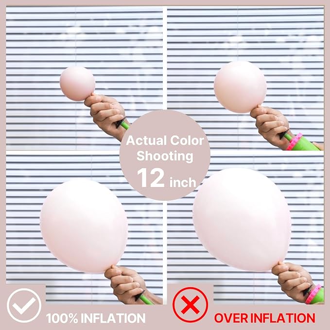 PartyWoo Beige Balloons 155pcs Different Sizes of 18 12 10 5 Inch Boho Cream Ivory Neutral Balloon Arch Kit Garland for Wedding Graduation Engagement Baby Shower Birthday Party Decorations White-F60