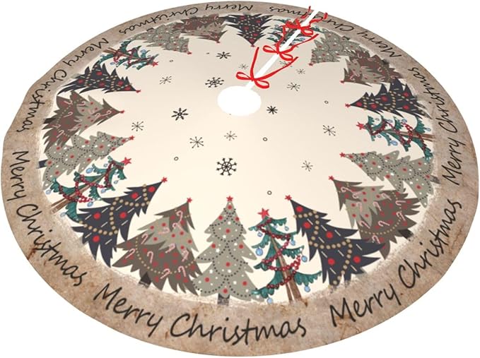 Christmas Tree Tree Skirt Xmas Tree Mat Christmas Tree Ornaments Decorations Holiday Party Indoor Outdoor 36"