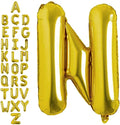40 Inch Gold Letter N Balloons, DIY Phrase Foil Alphabet Letter N Balloons DIY Word N Banner for Birthday Anniversary Celebration Graduation Party Supplies Decoration