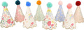 Meri Meri Birthday Party Hats, Pack of 8 Bright and Colorful Cone Birthday Hats for Kids & Adults, Cone Party Hats