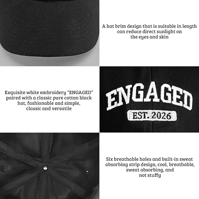 Bridal Shower Gifts for Bride Mother and Father, Adjustable Bride Hat for Wedding Engagement Bachelorette Party