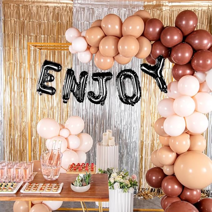 Restaurantware-Balloonify 16 Inch Letter Balloon, 1 Alphabet Party Balloon - Letter J, Self-Sealing, Black Foil Mylar Finish, Hanging Loop, Decoration For Birthday, Wedding, Or Graduation