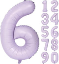 40 In Matte Purple Number Balloons Helium Foil Mylar Balloon Birthday Party banquet Decoration Digital 6