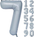 40 In Matte gray Number Balloons Helium Foil Mylar Balloon Birthday Party banquet Decoration 7