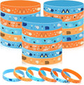 JUNEBRUSHS 42 Pcs Blue Dog Theme Silicone Wristbands, Baseball Party Favors Rubber Bracelets for Birthday Theme Party Supplies Classroom Rewards Pinata Stuffers Family Games Kids Goodie Bag Gifts