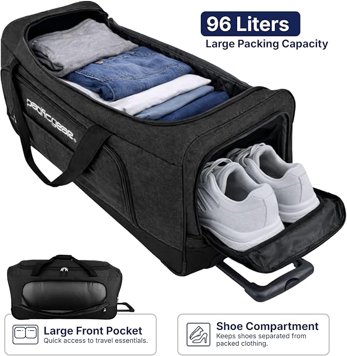 Pacific Gear Duffel Bag with Rolling Wheels